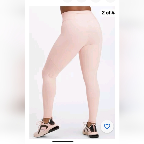 NWT Fabletics Run Anywhere High Waisted Legging Soft Shell Pink  2XL 18/20 - Picture 2 of 16